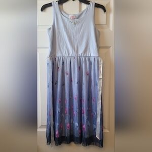 Girls Blue and Pink Kids Dress